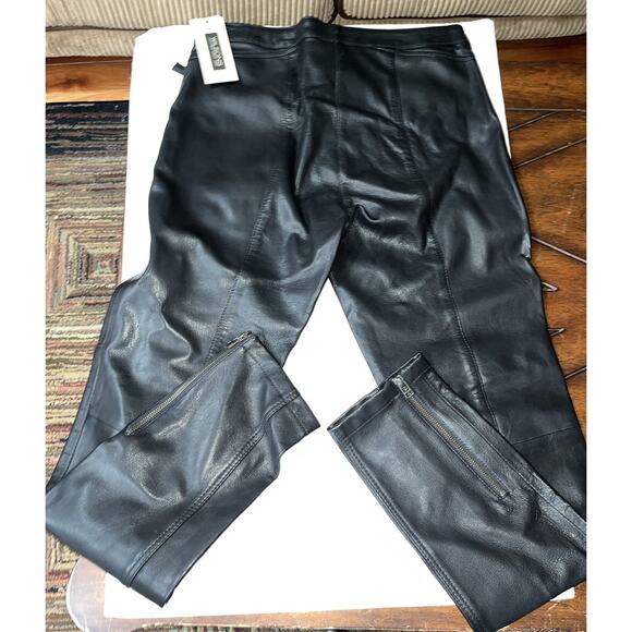 Wilson Woman’s Leather Pants‎ Slim Straight Leg Size 8 NWT - Picture 6 of 14